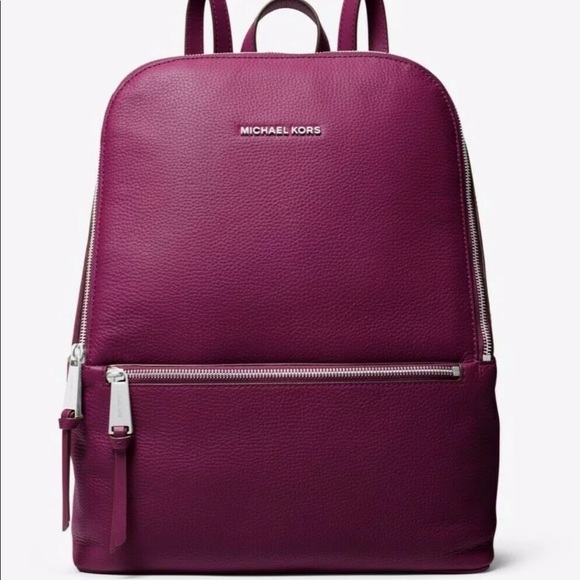 toby medium pebbled leather backpack